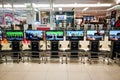 Xbox 360 Video game pay per hour for playing at Thailand shopping center. Royalty Free Stock Photo